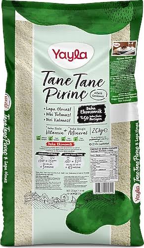 Tane Tane Pirinç 25kg